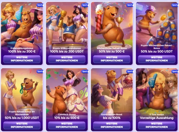 spinbara sports bonuses page